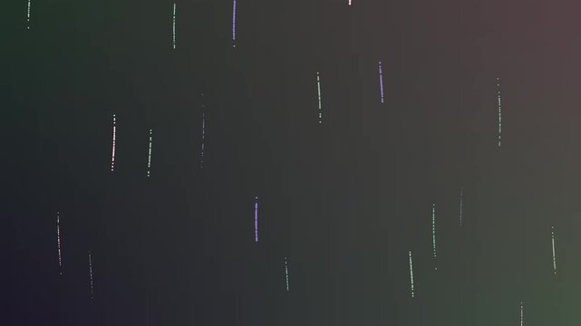Abstract digital falling particles motion background with subtle colorful lines creating a futuristic and technological visual effect, perfect for modern presentations and overlays.