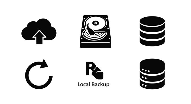 Cloud storage syncing with local backup server and database