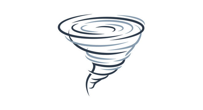 Tornado weather storm illustration drawing.