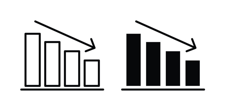 Reduction chart icon
