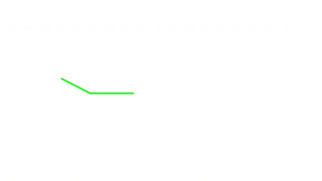 Callout Line with Dot (Pointer Element) self drawing animation. Set. Green line and dot on white background.