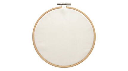 Wooden embroidery hoop with canvas © BTG