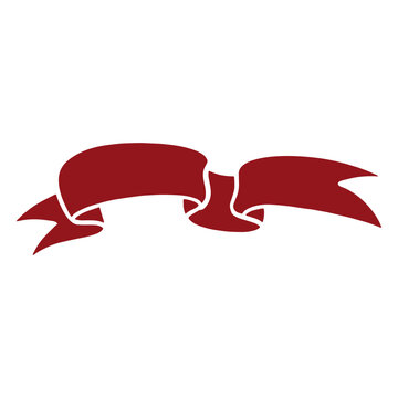 Red cut out ribbons