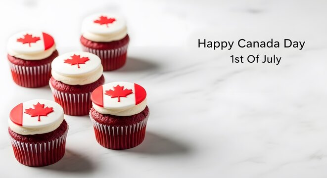 Canadian cupcakes for canada day celebrations