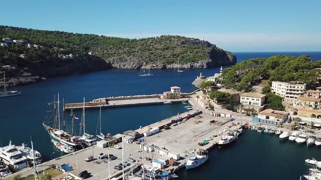  Panoramic view of Porte de Soller, Palma Mallorca, Spain 