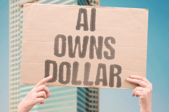 "AI owns dollar" Algorithm controls financial flows. AI. IPO. STOCK. MARKET. POWER.
