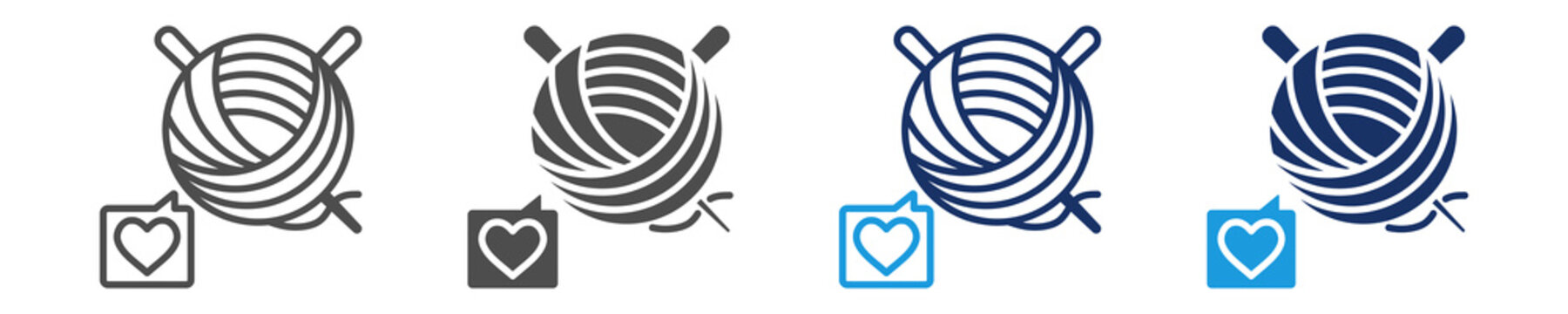 hand crafted icon set with multiple concept