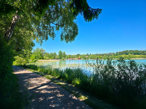germany, rewarding hiking path around weissensee revealing spectacular alpine lake scenery and peaceful natural beauty