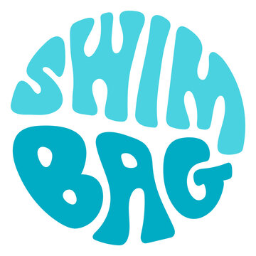 Swim bag retro quote