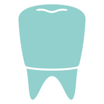 Dental crown cutout icon