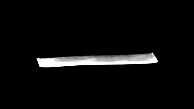 Hand Drawn White Marker Stroke Animation on Black Background Loop 2