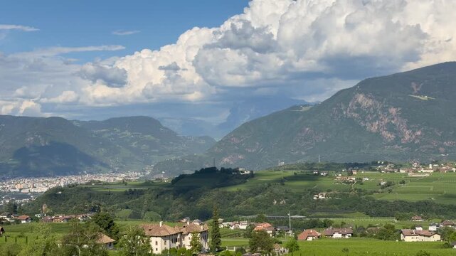 the landscape of Eppan / Appiano in South Tyrol, Italy