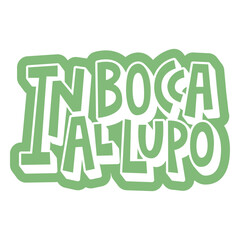 Fototapeta premium Green logo with the words inboca allupo