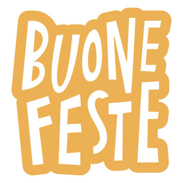 The logo for buone feste