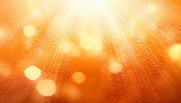 Sfondo Arancione Con Bokeh E Raggi Di Sole