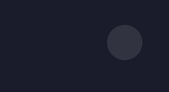 Minimalist loading spinner animation on dark animation background, for ui