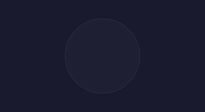 Minimalist loading spinner animation on dark animation background, for ui