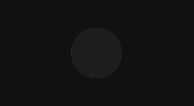 Minimalist loading spinner animation, rotating circular progress on dark animation background