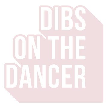 Playful dancer quote design