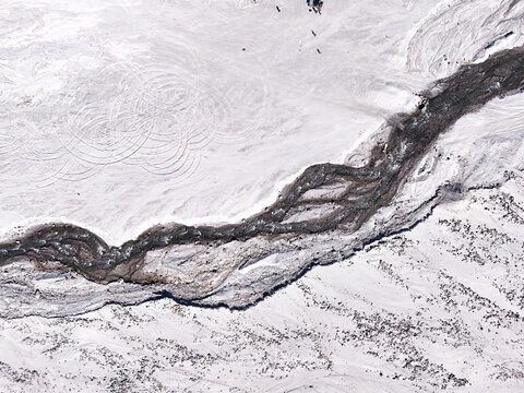 Aerial View of Mount Pinatubo Lahar 1