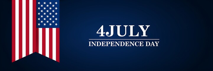 Naklejka premium American Flag Design For Fourth Of July Independence Day