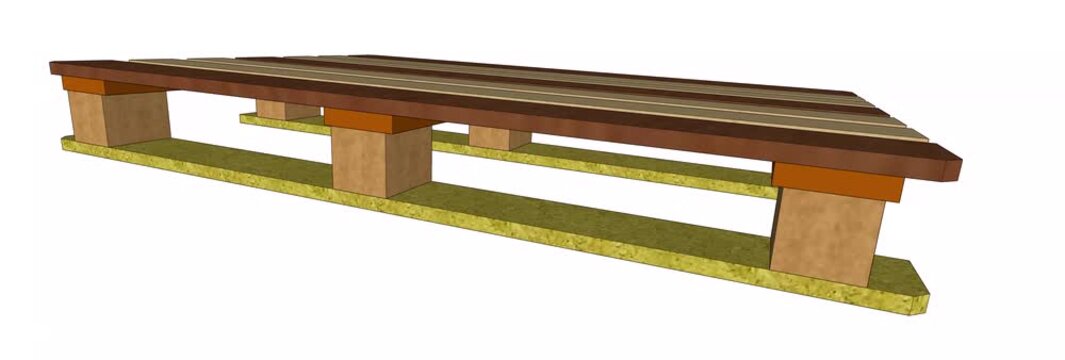 EPAL CP2 wooden pallet 3D design colored rotation with top view perspective. Engineering animation showing detailed 1200x800mm chemical shipping structural layout for global logistics.