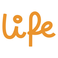 Obraz premium Playful life typography design