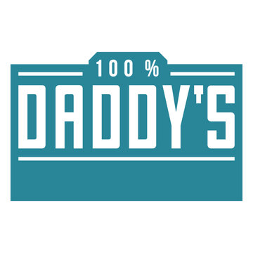 Playful daddy declaration design