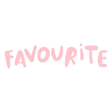 Playful favourite word art design