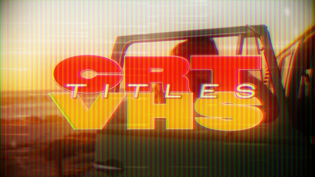 Bold CRT VHS Titles