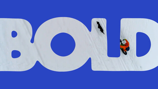 Cut Out Warp Text Media Reveal