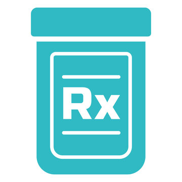 Unique prescription bottle icon design