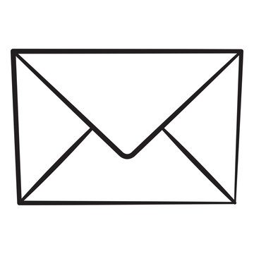 Simple envelope line art design