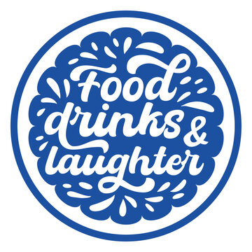 Food drinks &amp; laughter logo