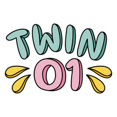 Obraz premium The word twin 01