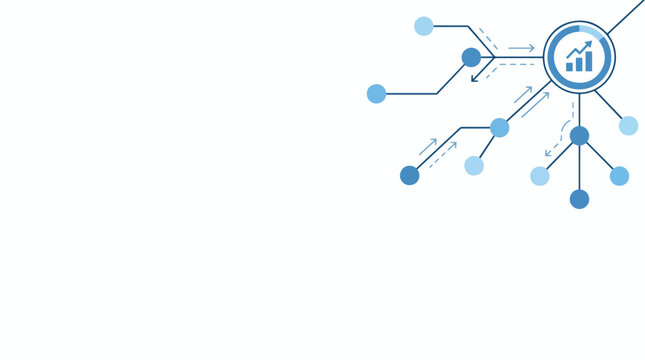 Financial growth and business analytics, digital transformation, technological advancement, and economic development concept