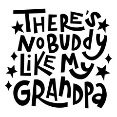 Obraz premium Playful grandpa appreciation quote design