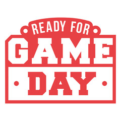 Fototapeta premium Bold game day graphic design