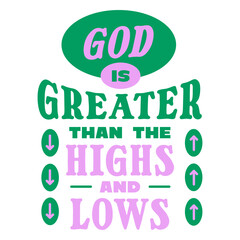 Obraz premium Positive message quote design with upward and downward arrows for t-shirt design