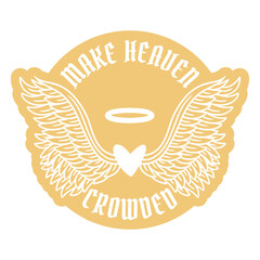 Obraz premium Make heaven crowded angel design