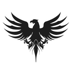 Fototapeta premium Stylized bird of prey emblem design