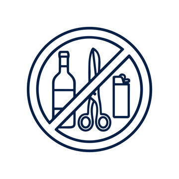 No alcohol smoking cutting sign symbol.