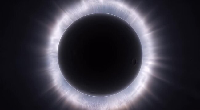 Space Solar eclipse cosmic shadow glowing corona outer space astronomy night sky celestial event orbit dark planet science fiction silent totality lunar silhouette dramatic light deep space marvel
