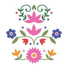 Vibrant botanical illustration with intricate floral motifs t-shirt design © Vexels