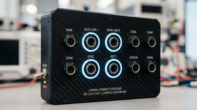 Black electronic device control panel unit.