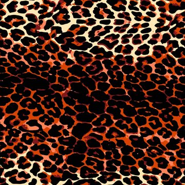 abstract leopard seamless pattern design suitable for fashion purposes