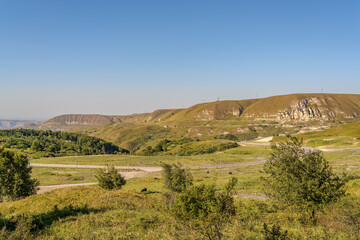 Fototapeta premium Kislovodsk National Park is the largest city park in Europe. Here, for the first time in Russia (in 1901), a route for therapeutic walking was laid out - a terrain cure.