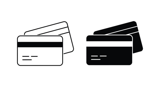 Credit cards with different colors in hand