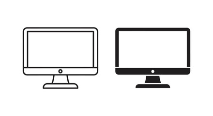 Two computer monitors comparison illustration © MOHAMMAD ALI