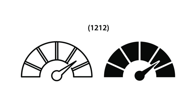 Speedometer gauge with two different styles